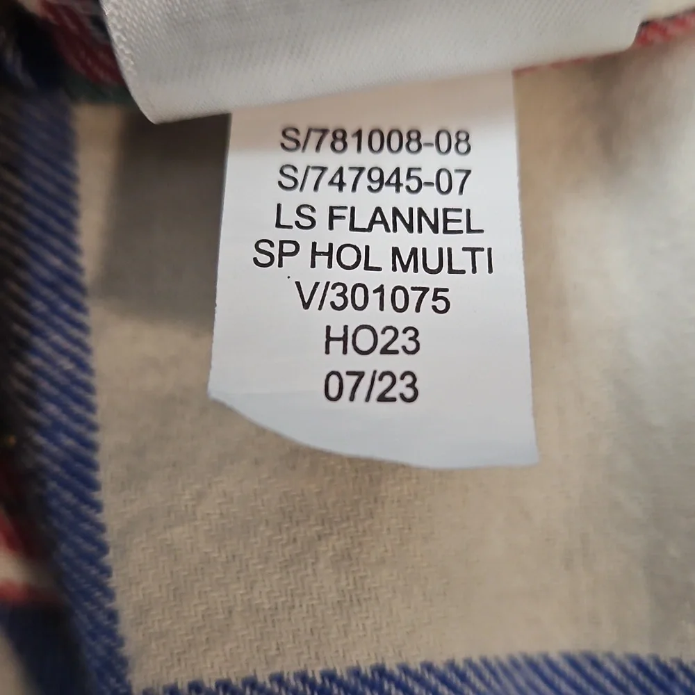 Gap Kids Flannel Button Front Shirt Boys XL (12) Plaid Cotton